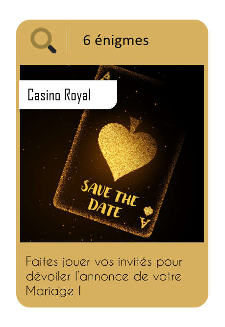 jeu de piste Save the date 1