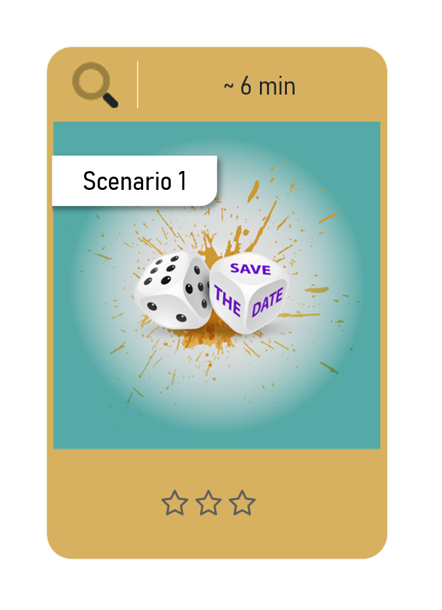 jeu de piste Save the date treasure hunt 1